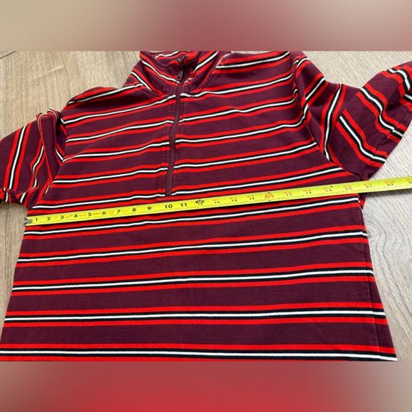 Adidas Originals Quarter Zip Long Sleeve Top Medium - Picture 5 of 8